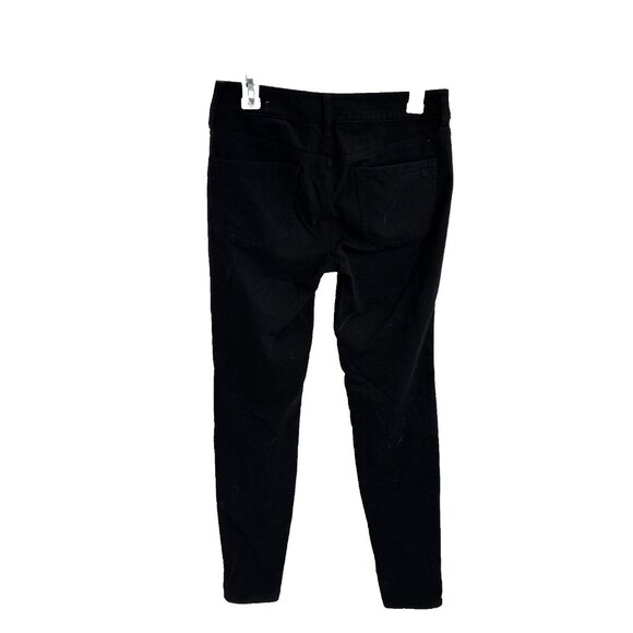 American Eagle Womens Size 4 High Rise Jegging Black Gray Skinny Stretch Jeans - Picture 3 of 5